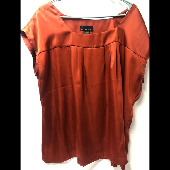 attention Tops - Women’s Attention Size XL Sleeveless Orange Blouse